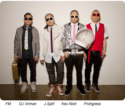 Left to right: DJ Virman, J-Splif, Kev Nish, Prohgress